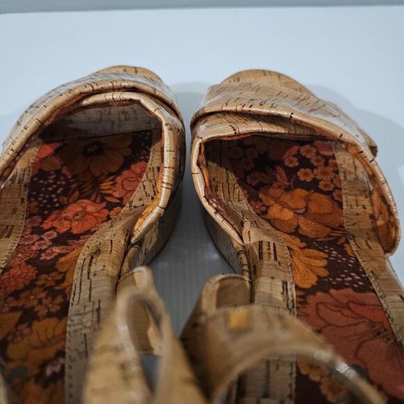 NEW Korks Kork Ease Calda Sandal Platform Chunky Heel Patent Cork Womens Size 11 - Picture 10 of 13